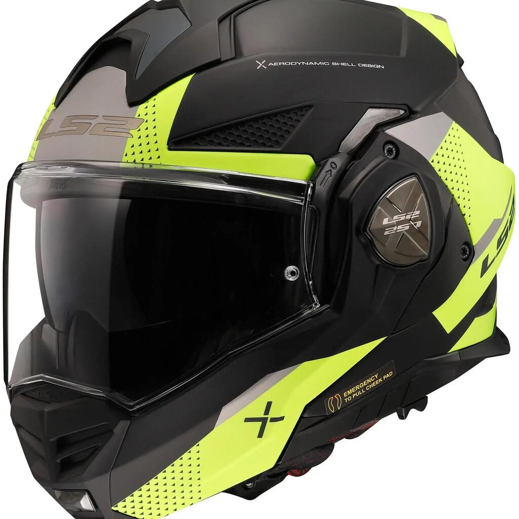 LS2 FF901 Advant X Oblivion flip-up helmet 3XL black/yellow