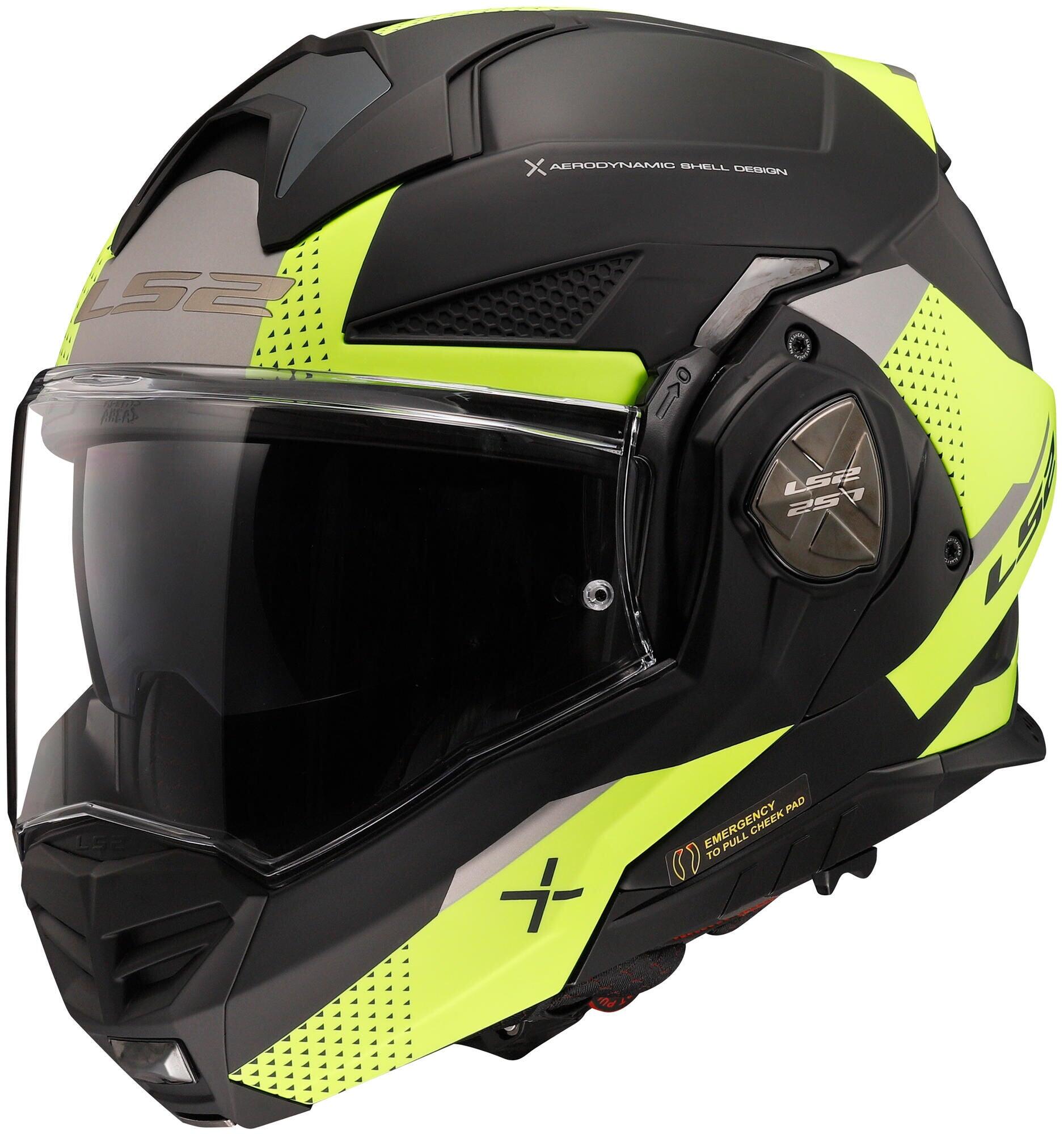 Kask modułowy LS2 FF901 Advant X Oblivion 3XL czarny/żółty