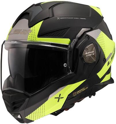 Kask modułowy LS2 FF901 Advant X Oblivion XXL czarny/żółty