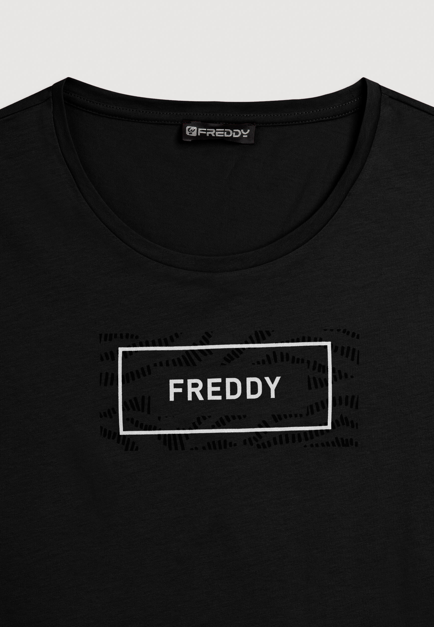 T-shirt avec le logo FREDDY sur les graphisme ondulé 3/3