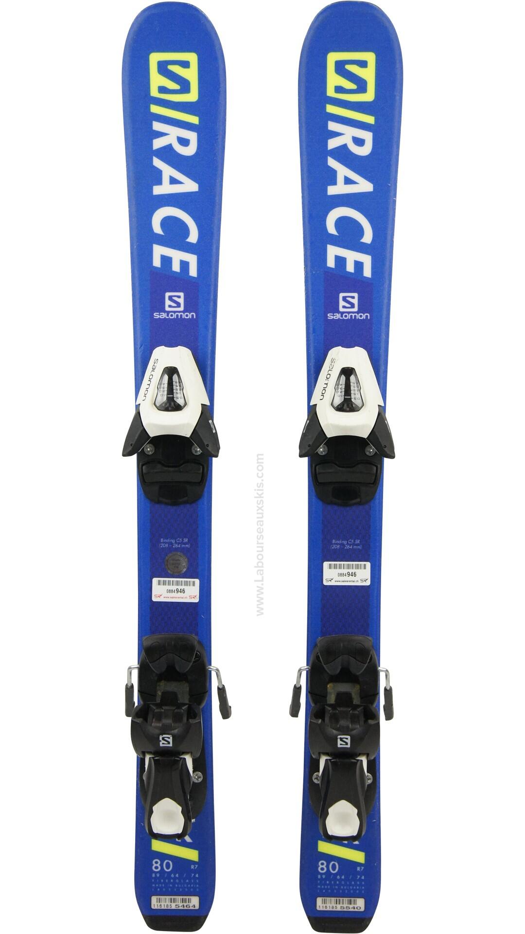 SALOMON Reconditionné - SALOMON S/RACE RUSH JR XS + Salomon C5 SR - Très bon état