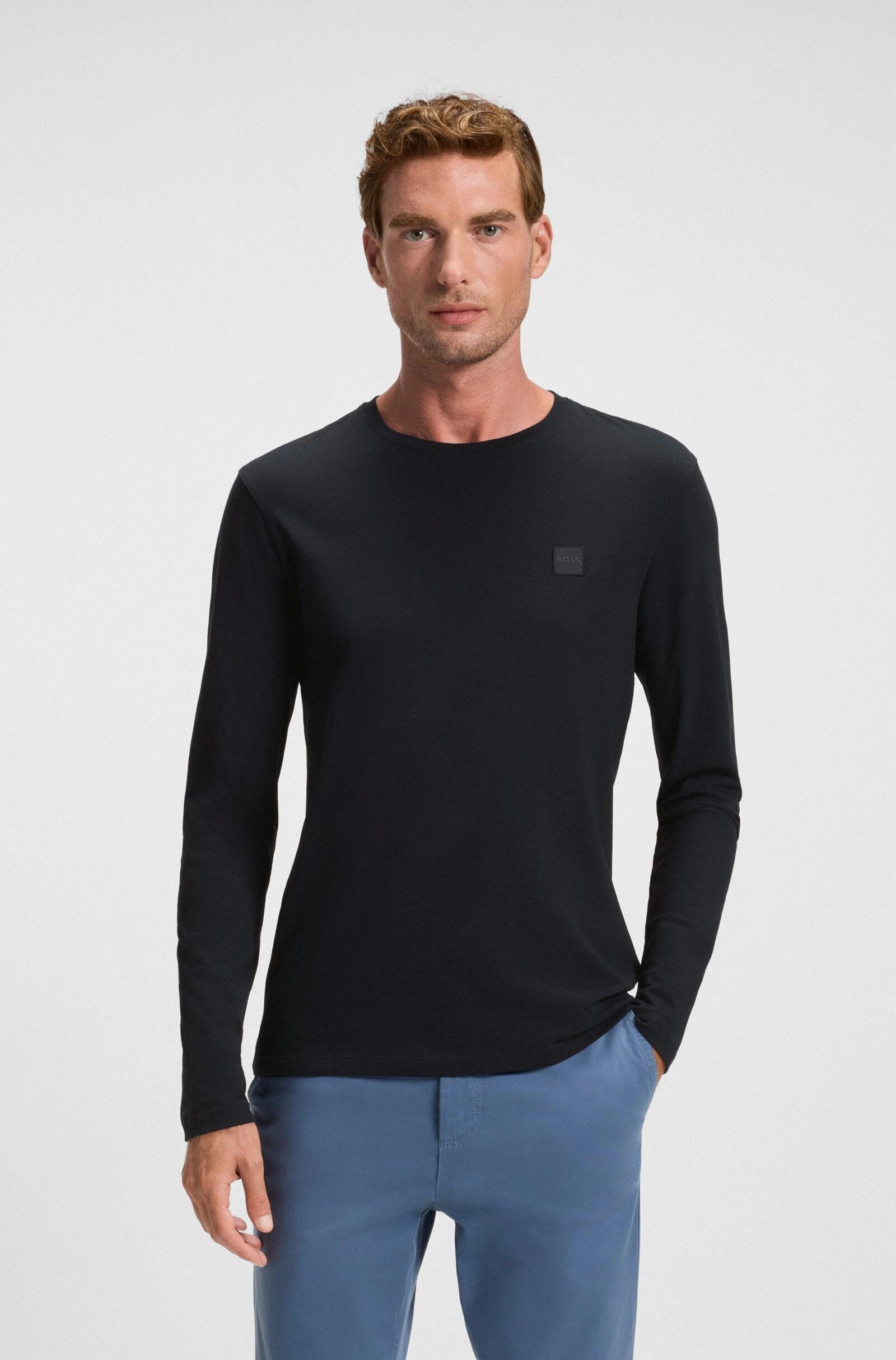 BOSS Longsleeve T-Shirt Tacks BLU Baskets (50512111-404) 3/3