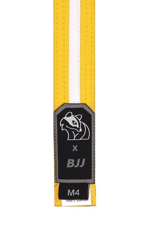 Centura BJJ Juniori DAX SPORTS Galben/Alb