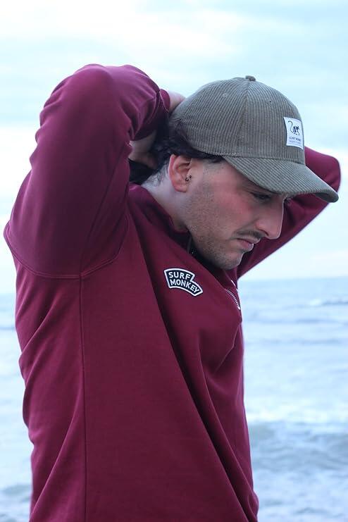 Polo con zip a 1/4 - Biologica - Adulto (Bordeaux) 4/6