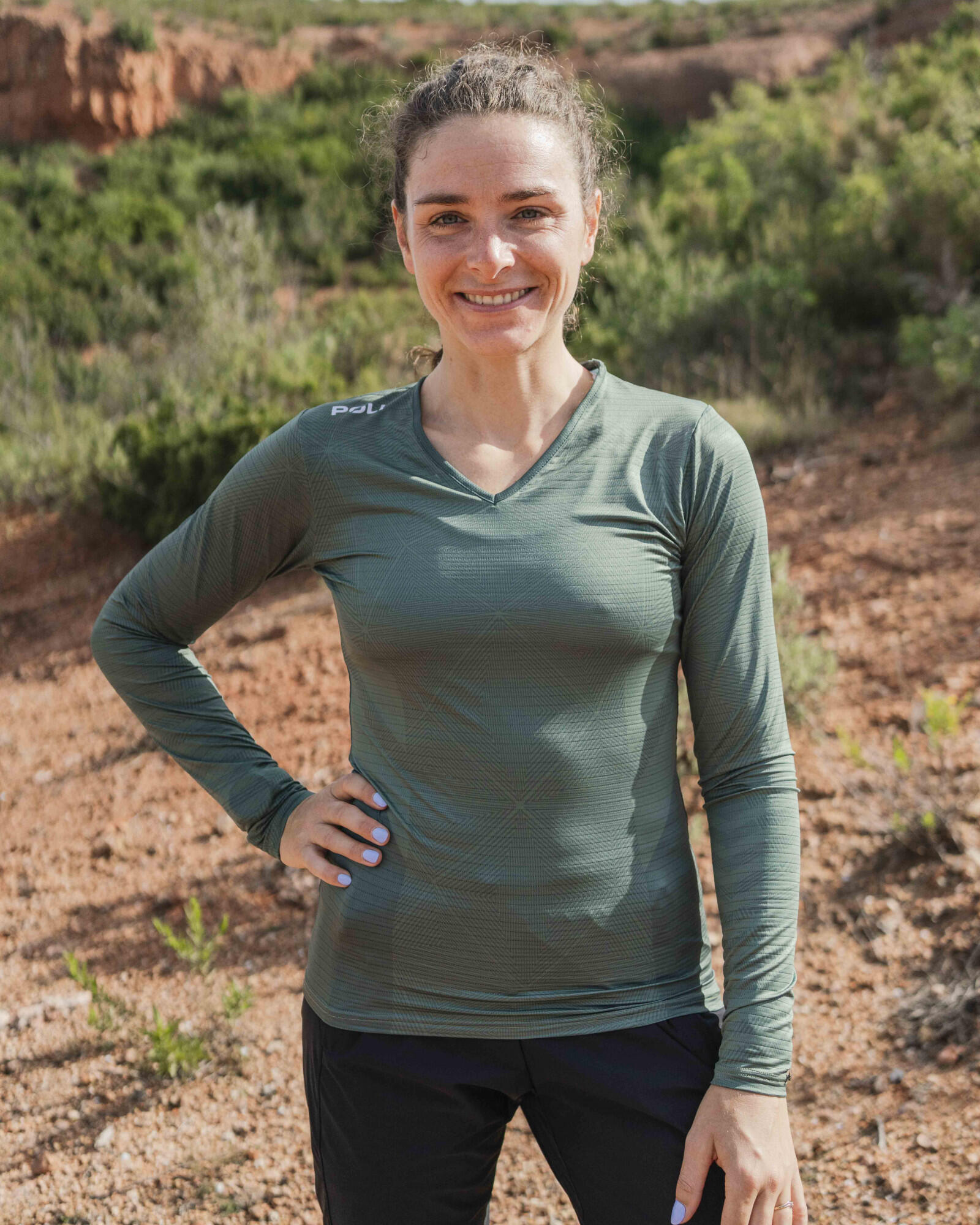 Camiseta ajustada mujer running FRACTAL 2/6