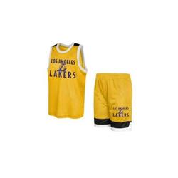 Maillot et Short NBA Los Angeles Lakers Outerstuff Mesh Jaune pour enfant