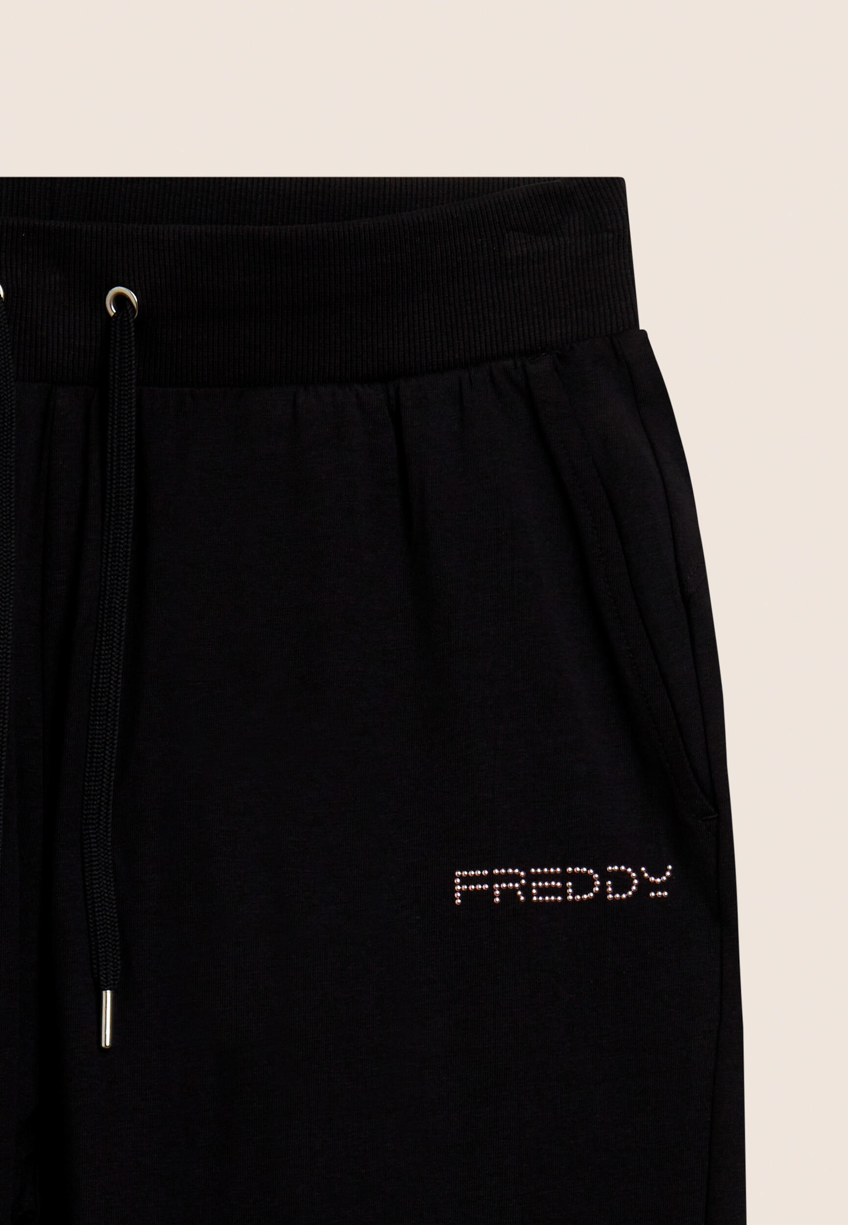 Pantalon de sport à coupe classique, taille côtelée et logo FREDDY 7/7