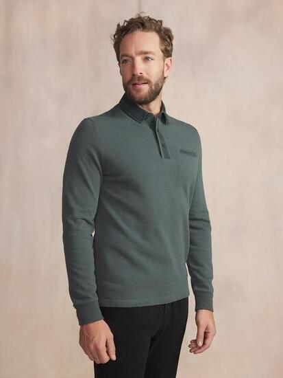 Polo manches longues homme CAVEZPOL Sapin