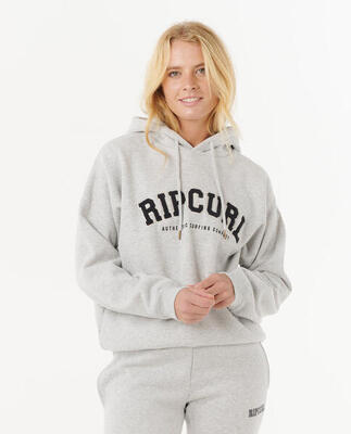 Rip curl varsity hoodie - grey marle/black
