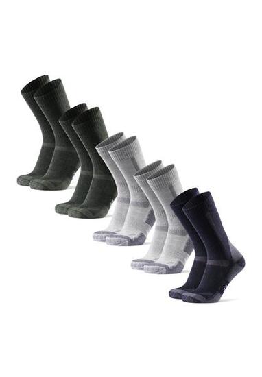 Chaussettes de randonnée 5 paires Laine Mérinos Anti-Ampoules Unisexe