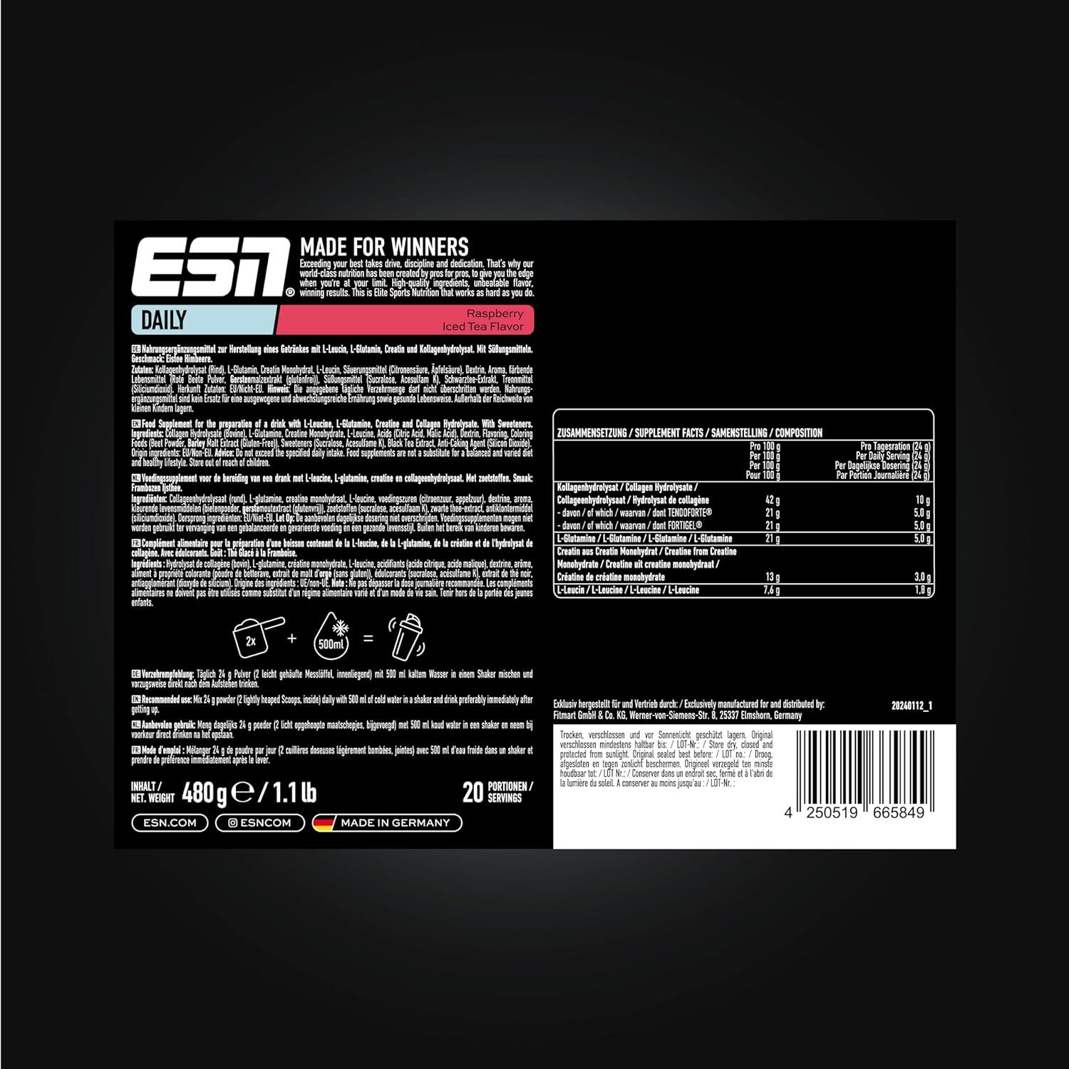 ESN Daily All-in-One 480 g | Raspberry Iced Tea 2/4