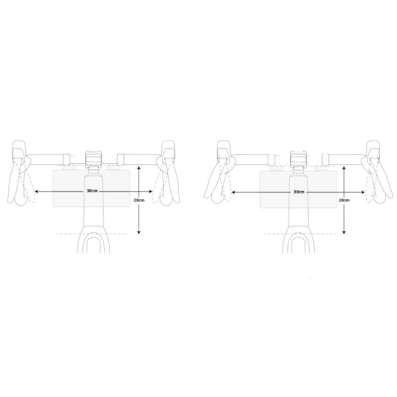Sakwa rowerowa na kierownicę Rhinowalk BHD0021 2,8l bikepacking 7/7