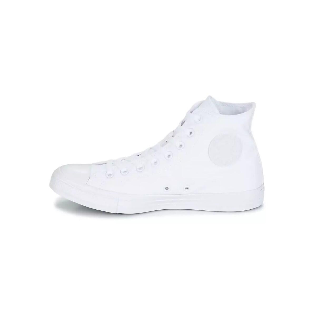 Baskets Femme Baskets Converse CTAS HI MONO TOILE Blanc Blanc Converse 3/5