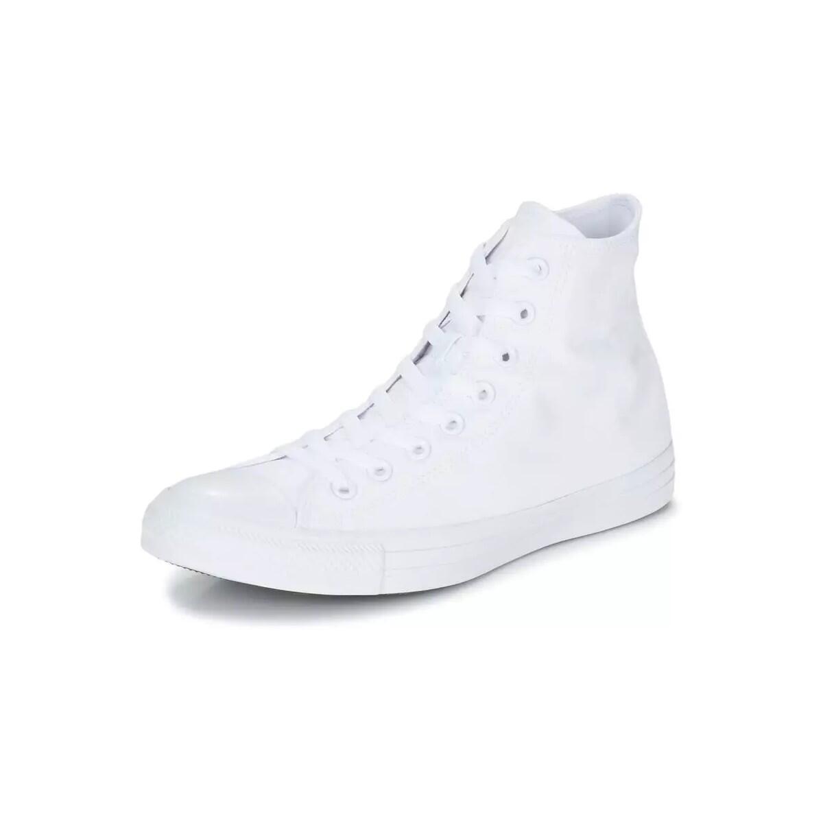 Baskets Femme Baskets Converse CTAS HI MONO TOILE Blanc Blanc Converse 2/5
