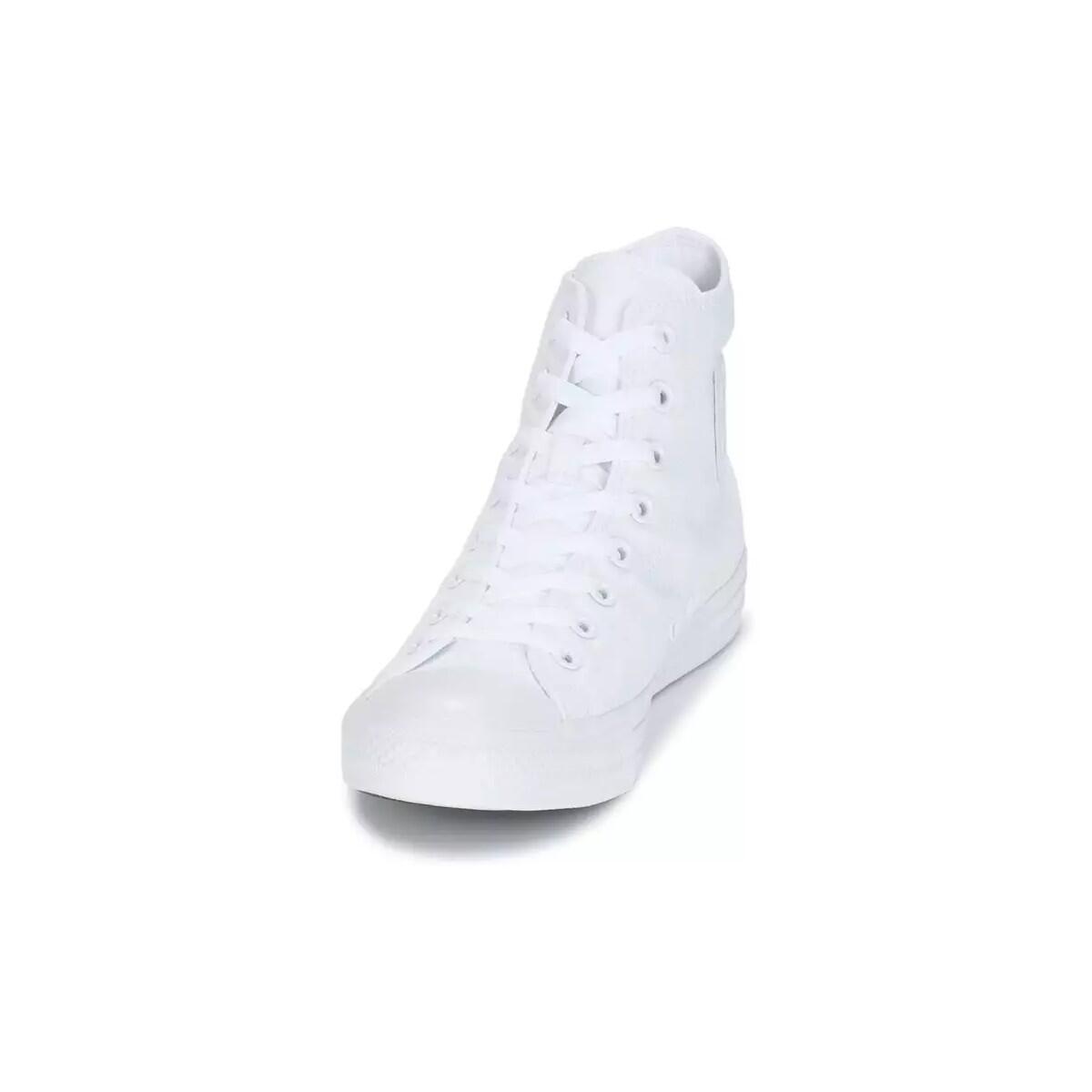 Baskets Femme Baskets Converse CTAS HI MONO TOILE Blanc Blanc Converse 4/5