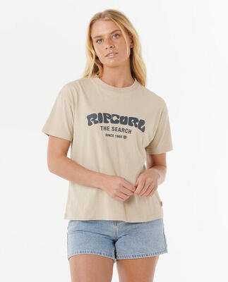 Rip curl surf puff relaxed tee - natural