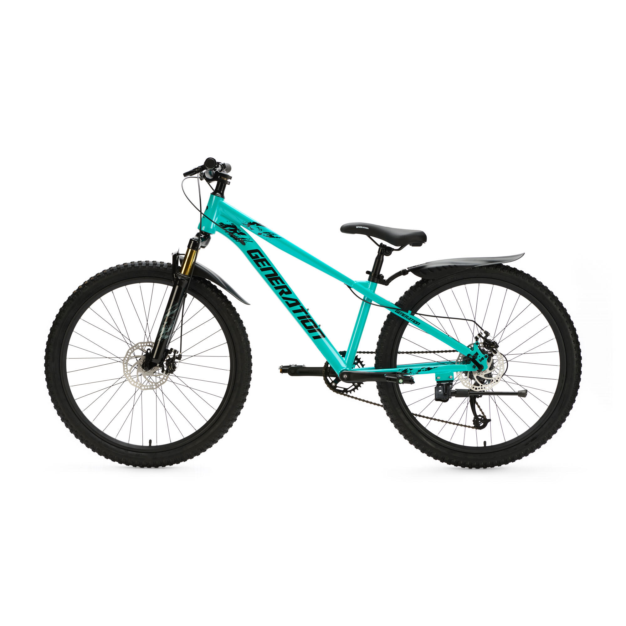 Generation X8 Mountain Bike 26 pollici – Blu con parafanghi 4/5