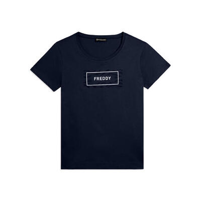 T-shirt con Logo FREDDY su Grafica Ondulata
