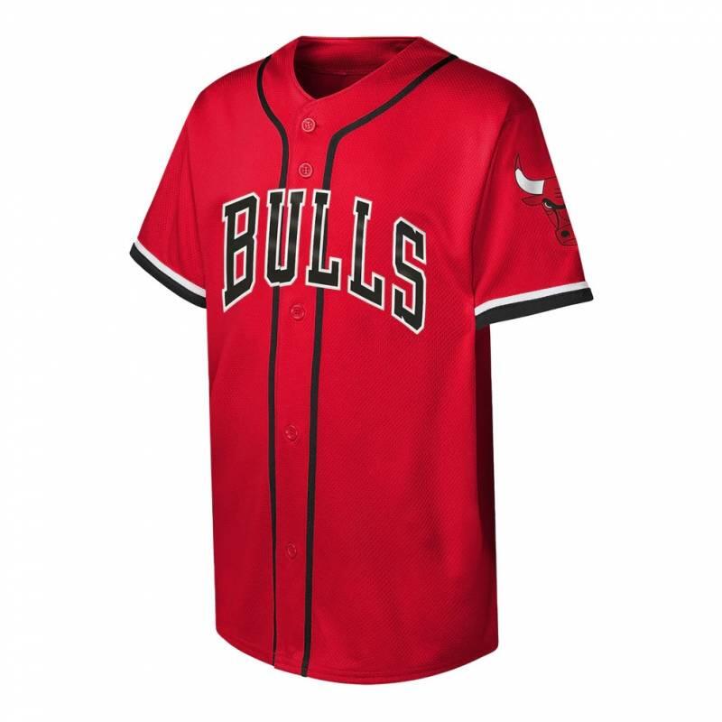 Maillot de baseball NBA Chicago Bulls Outerstuff pour enfant 1/2