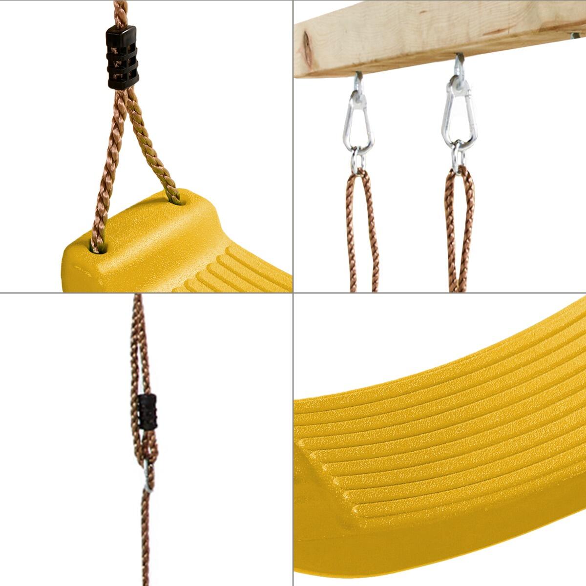 Balançoire en plastique pour aire de jeux - Jaune 3/4