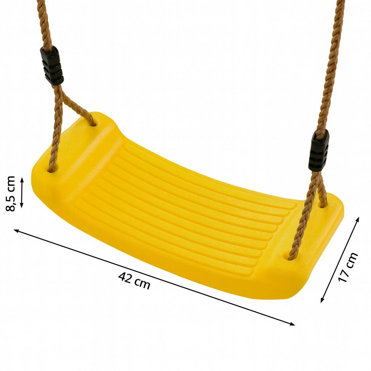 Balançoire en plastique pour aire de jeux - Jaune 4/4