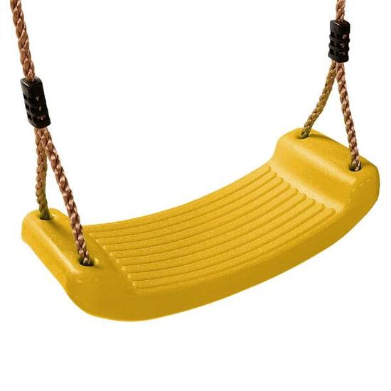 Balançoire en plastique pour aire de jeux - Jaune