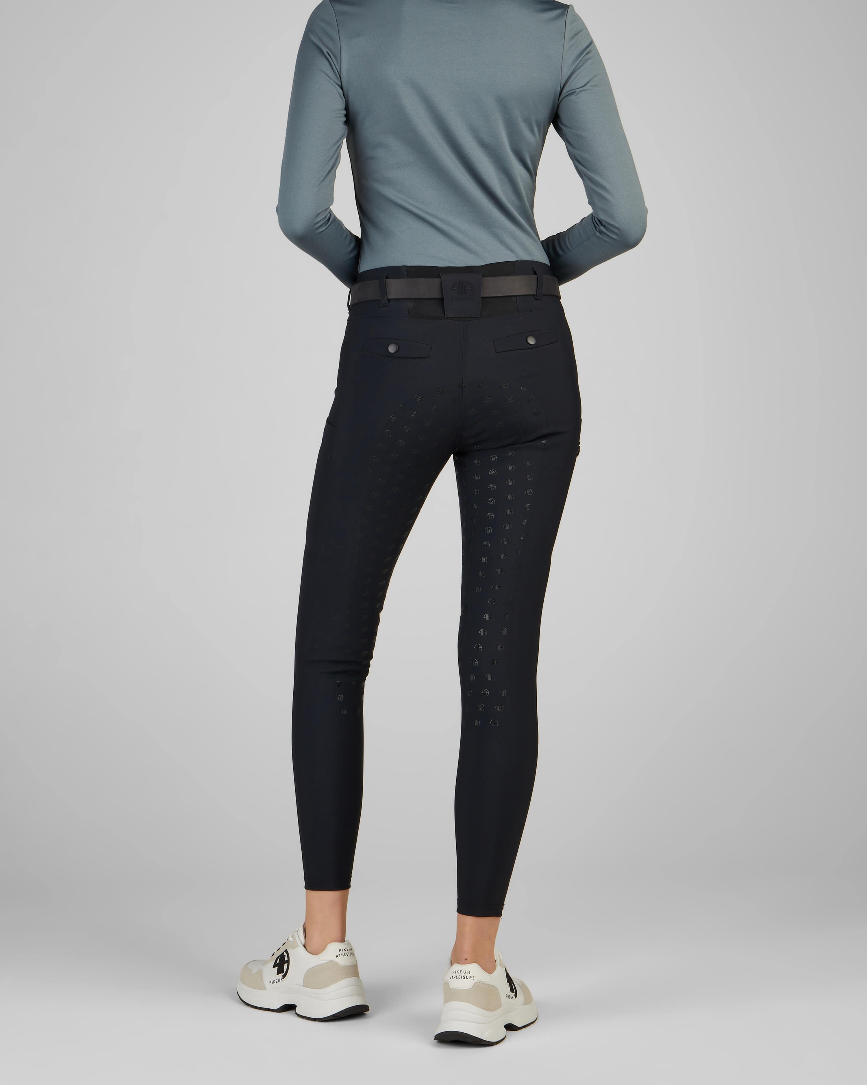 Reithose Damen Linnett mit Vollgrip schwarz 2/6