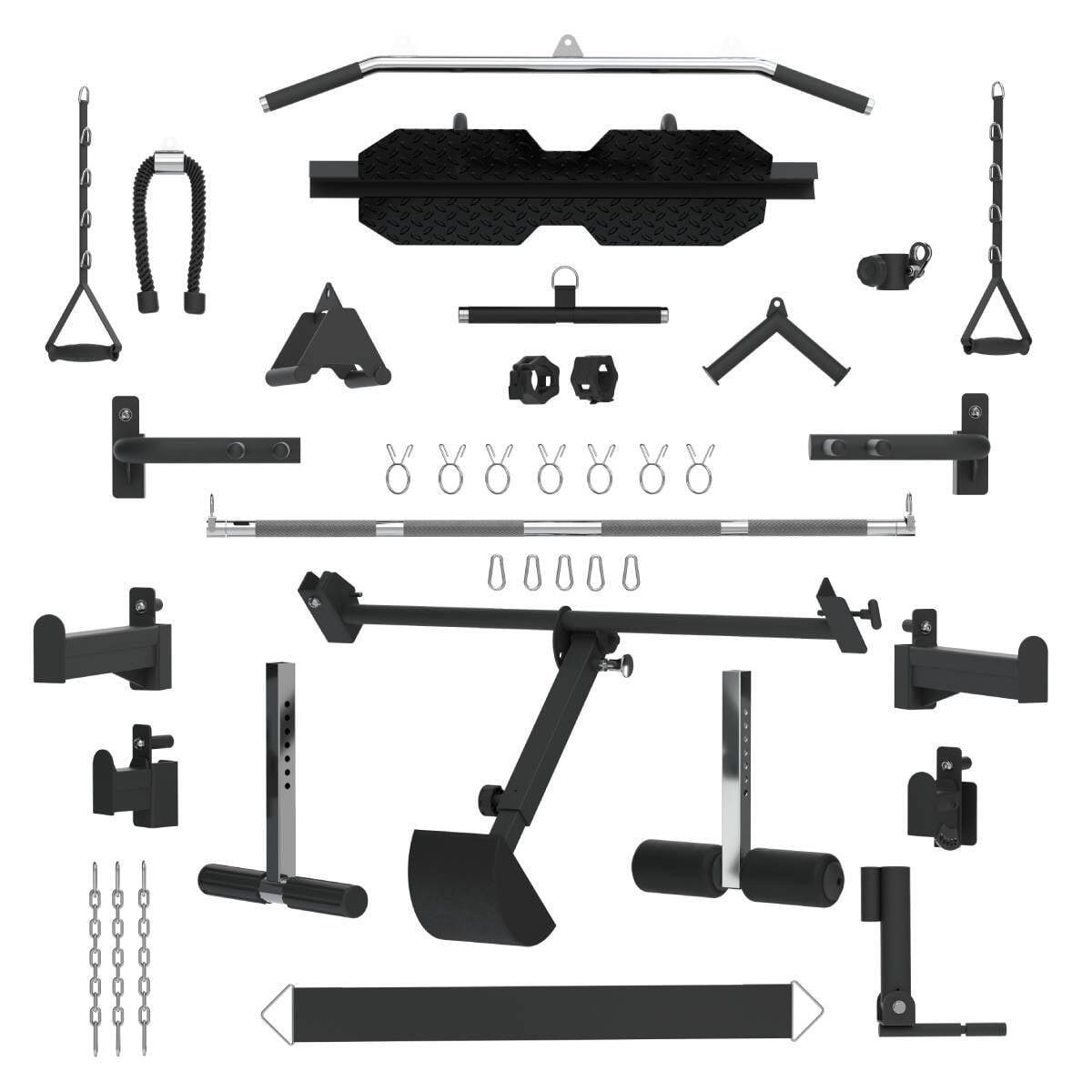 All-in-One Trainer - Doppia Carrucola (2x90 kg), Multipower, Power Rack e Leg 3/4