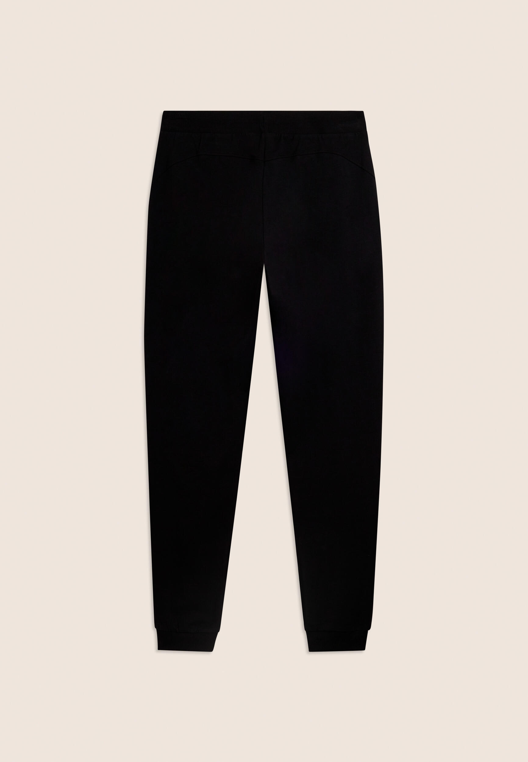 Pantaloni Sportivi con Polsini e Vita in Costina 6/7
