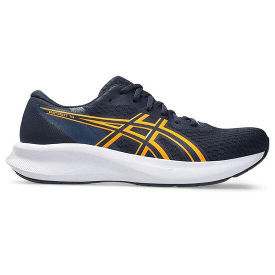 Strassenlaufschuhe Herren - ASICS Patriot 14 - Black/Vital Green