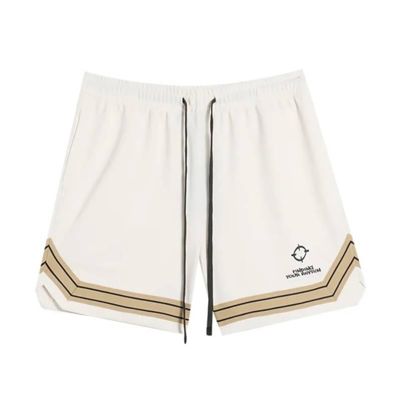 Short de basketball Rigorer Blanc 1/2