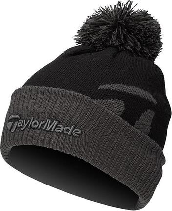 TaylorMade Bobble Beanie, Mütze mit Bommel für Herren, Marineblau