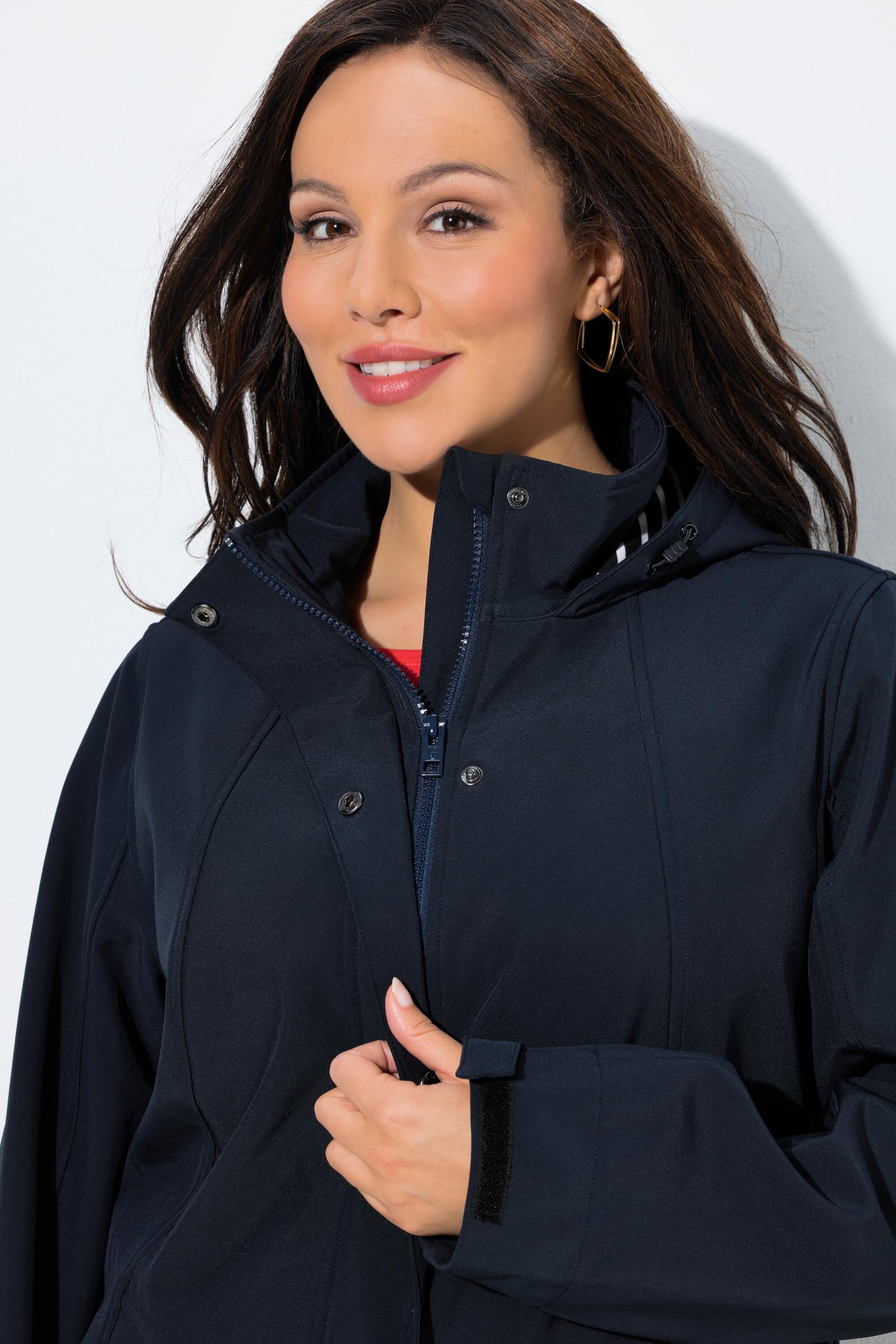 Femme Veste Softshell HYPRAR à capuche modèle imperméable coupe évasée 5/7