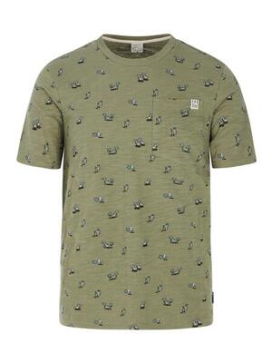 Protest prtelston t-shirt - artichoke green