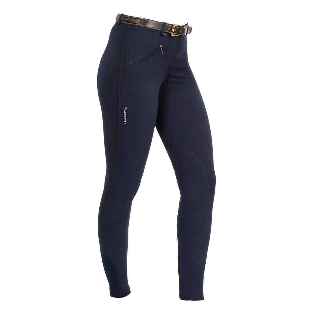Women's riding breeches in stretch cotton