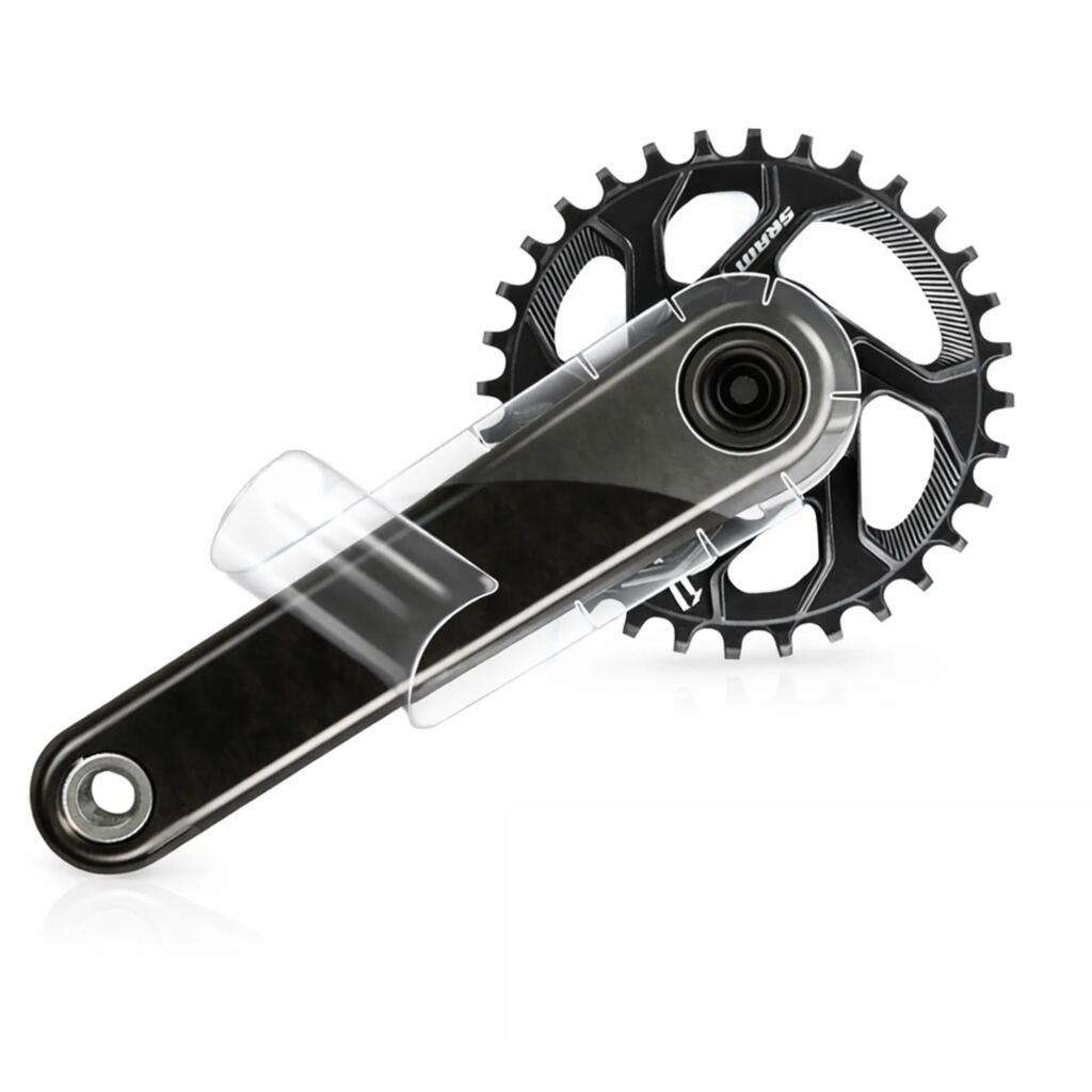bike crank protection films transparent set of 2 anti scratch