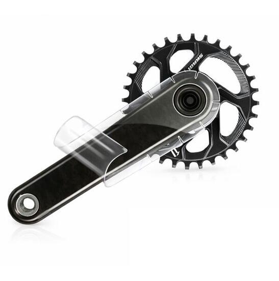 transparente kurbelschutz folie fahrrad set 2 stück