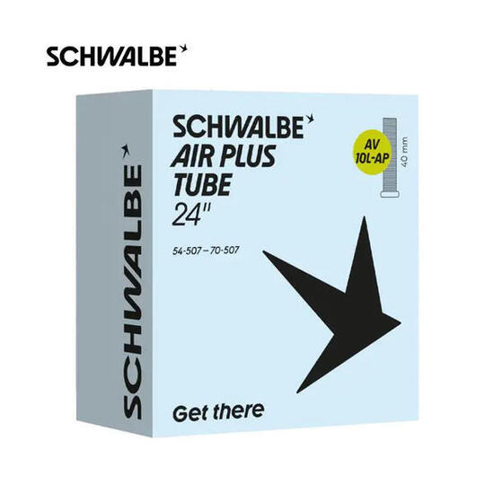 SCHWALBE Chambre à air Air Plus AV10L 24" (54/70-507) valve 40mm