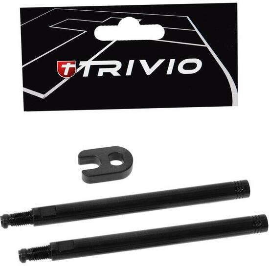 Trivio rallonge de valve Presta 80 mm noire avec outil
