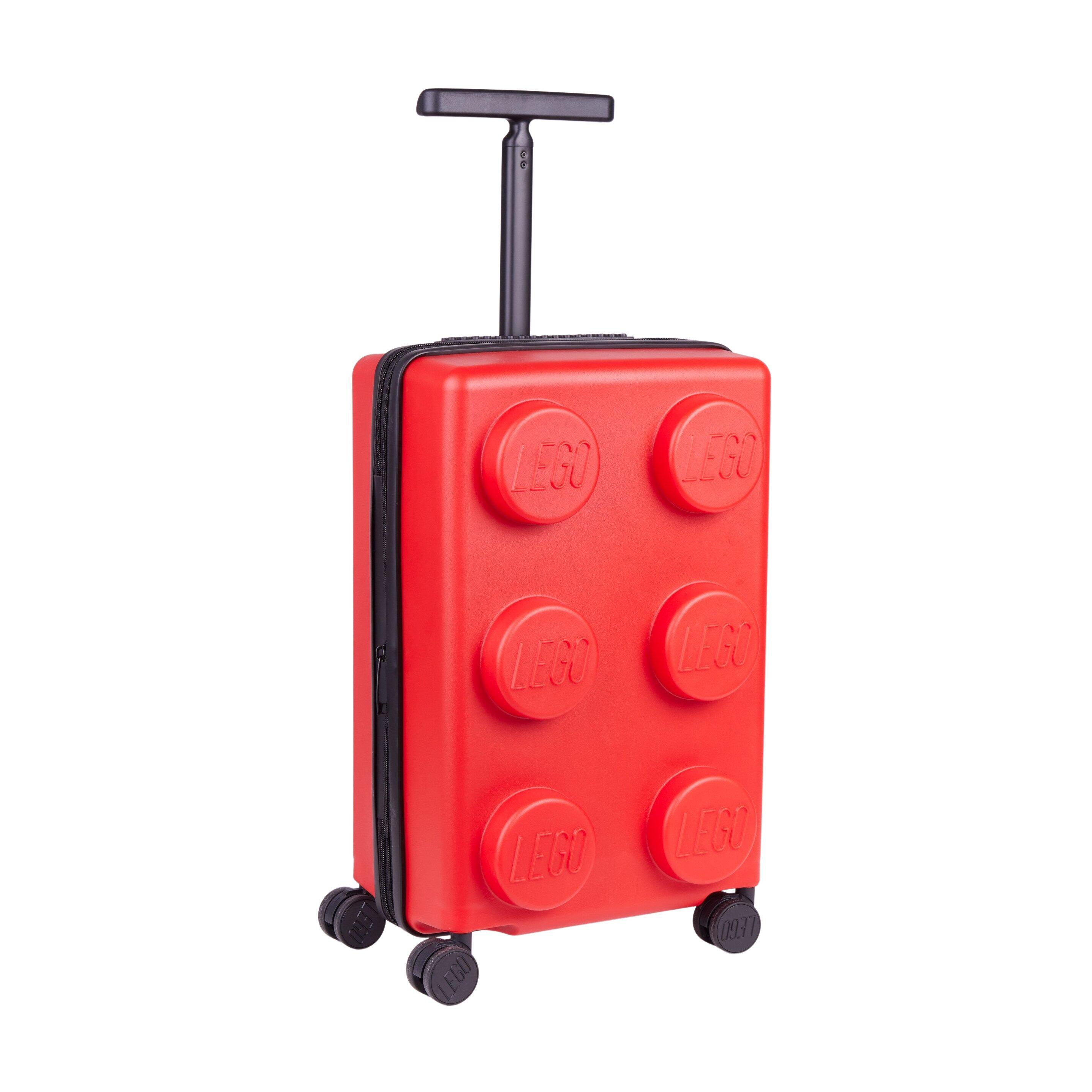 Maleta Trolley LEGO Brick 2X3 Expandible 20" Rojo 3/4
