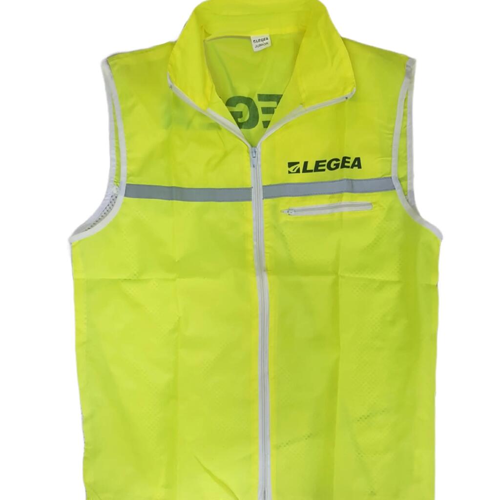 Men's Running Flash Vest Polyester Yellow