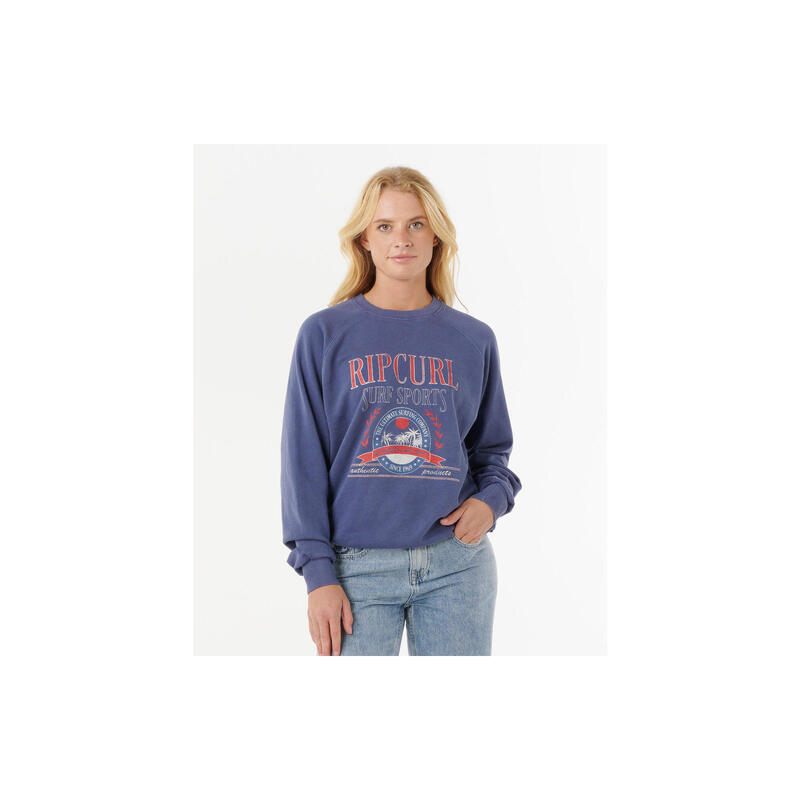 Rip Curl Surf Dept. Relaxed Raglan Crew - Navy