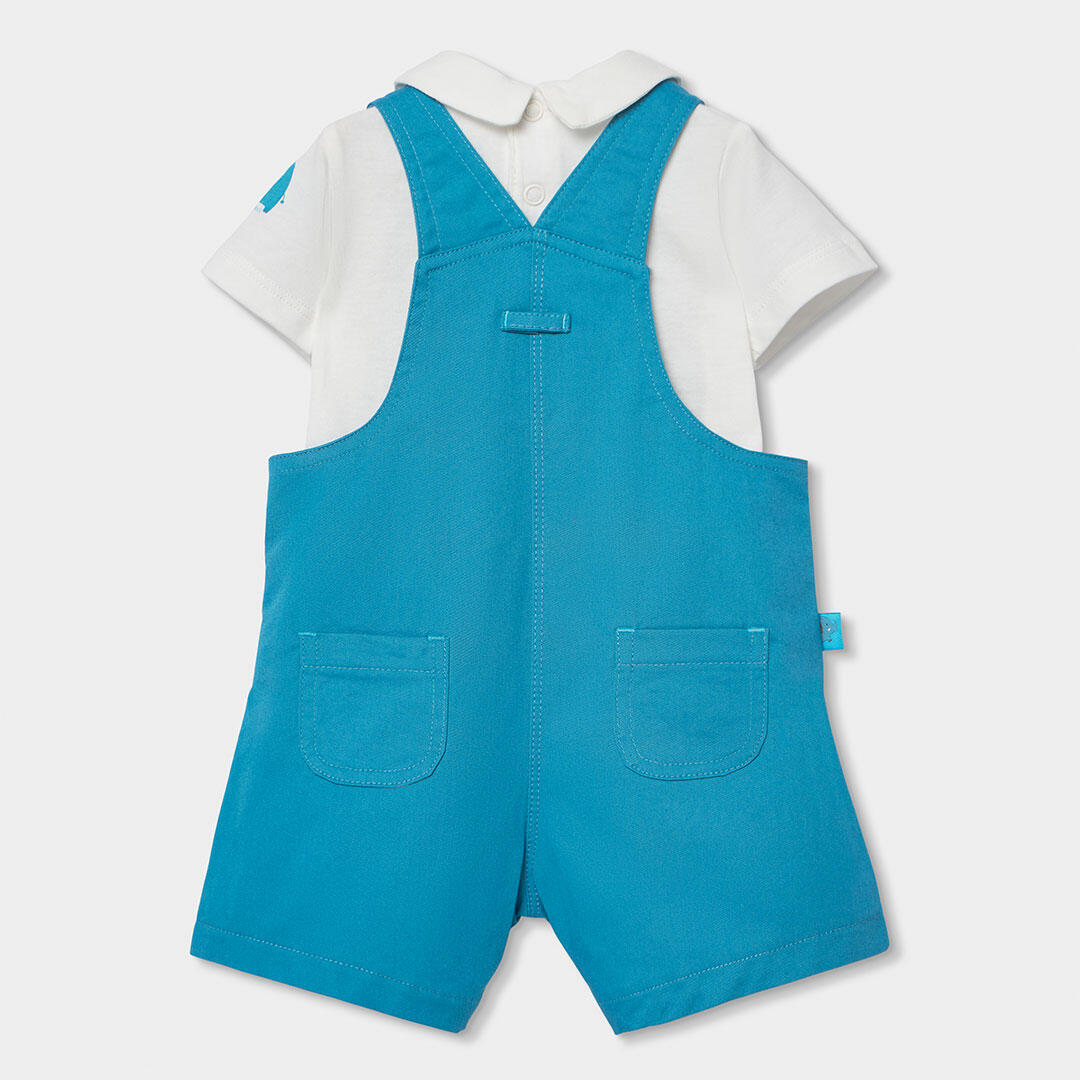 Conjuntos de verano de gimnasia bebé niño boboli azul 2/7