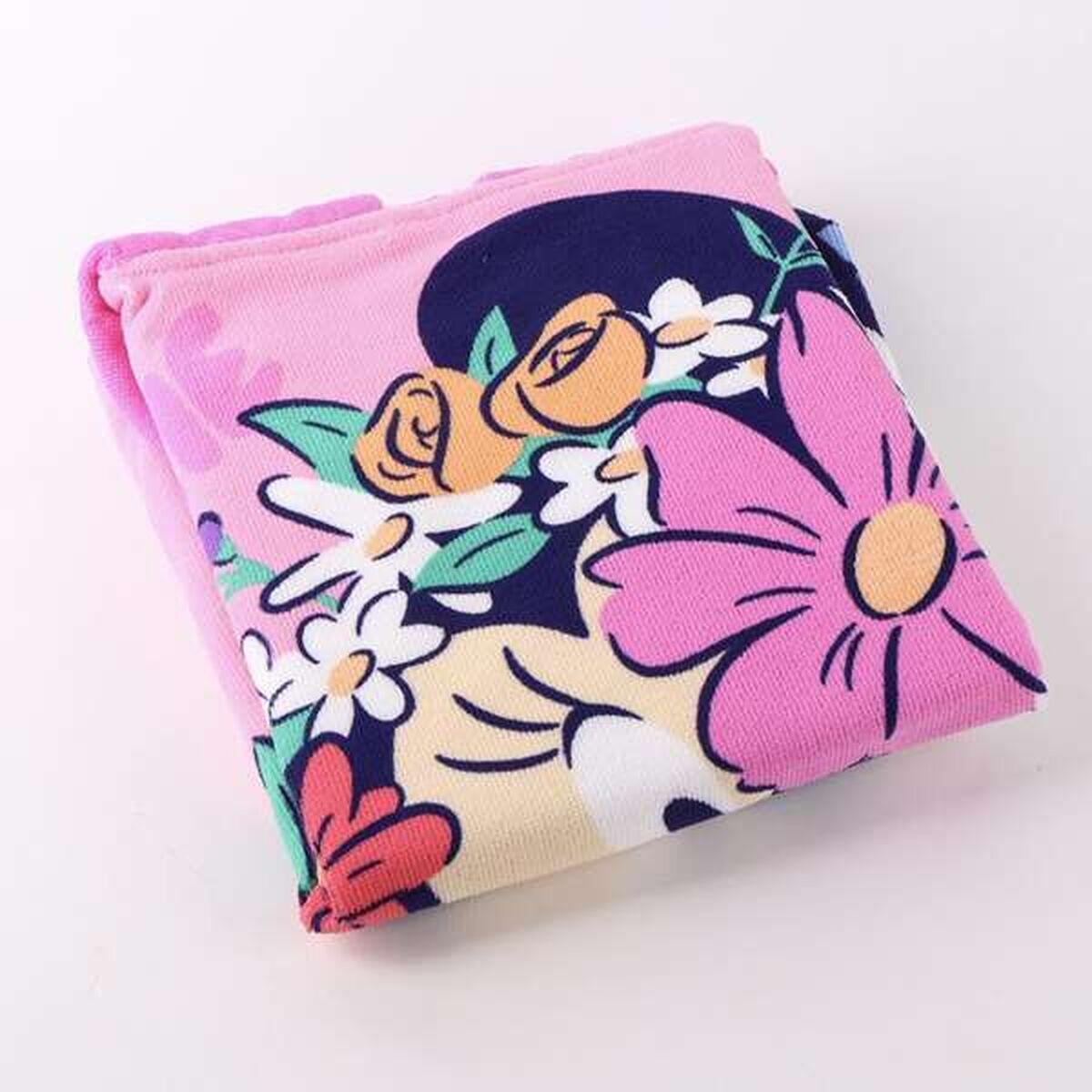 Poncho-Toalha com Capuz DISNEY Cor de Rosa 3/4