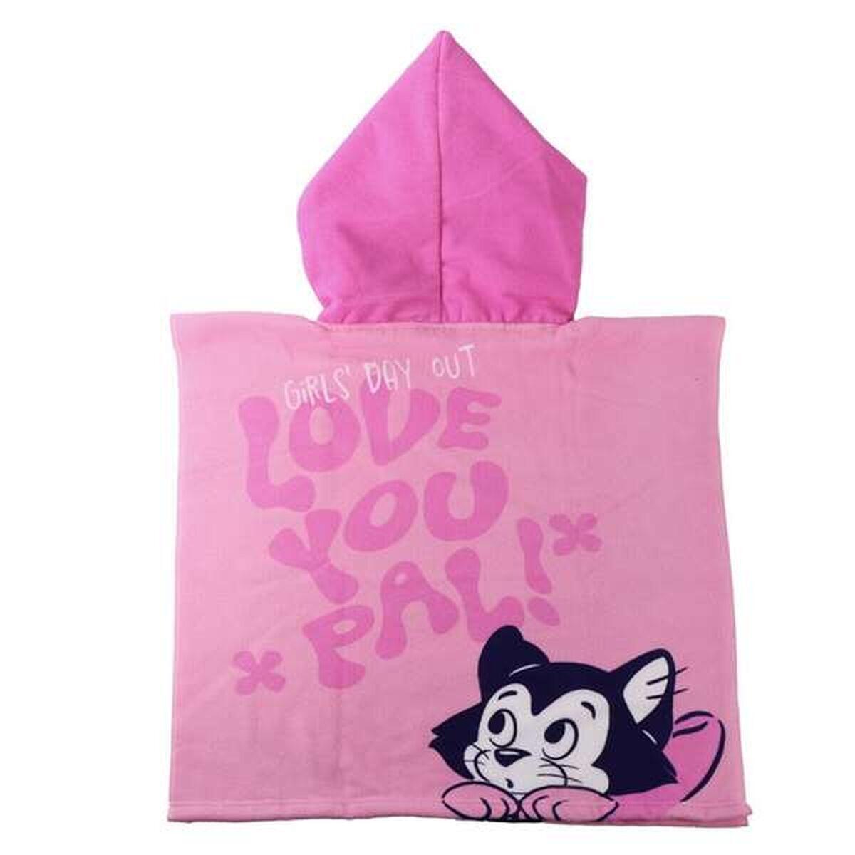 Poncho-Toalha com Capuz DISNEY Cor de Rosa 2/4