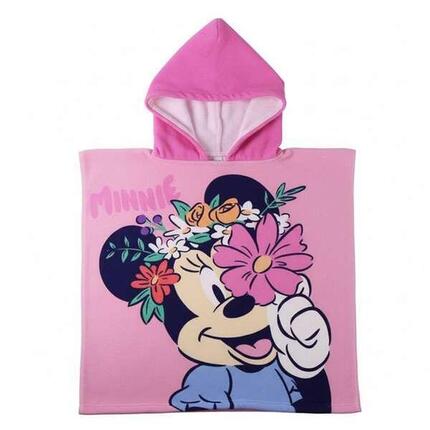 Serviette poncho avec capuche DISNEY Rose