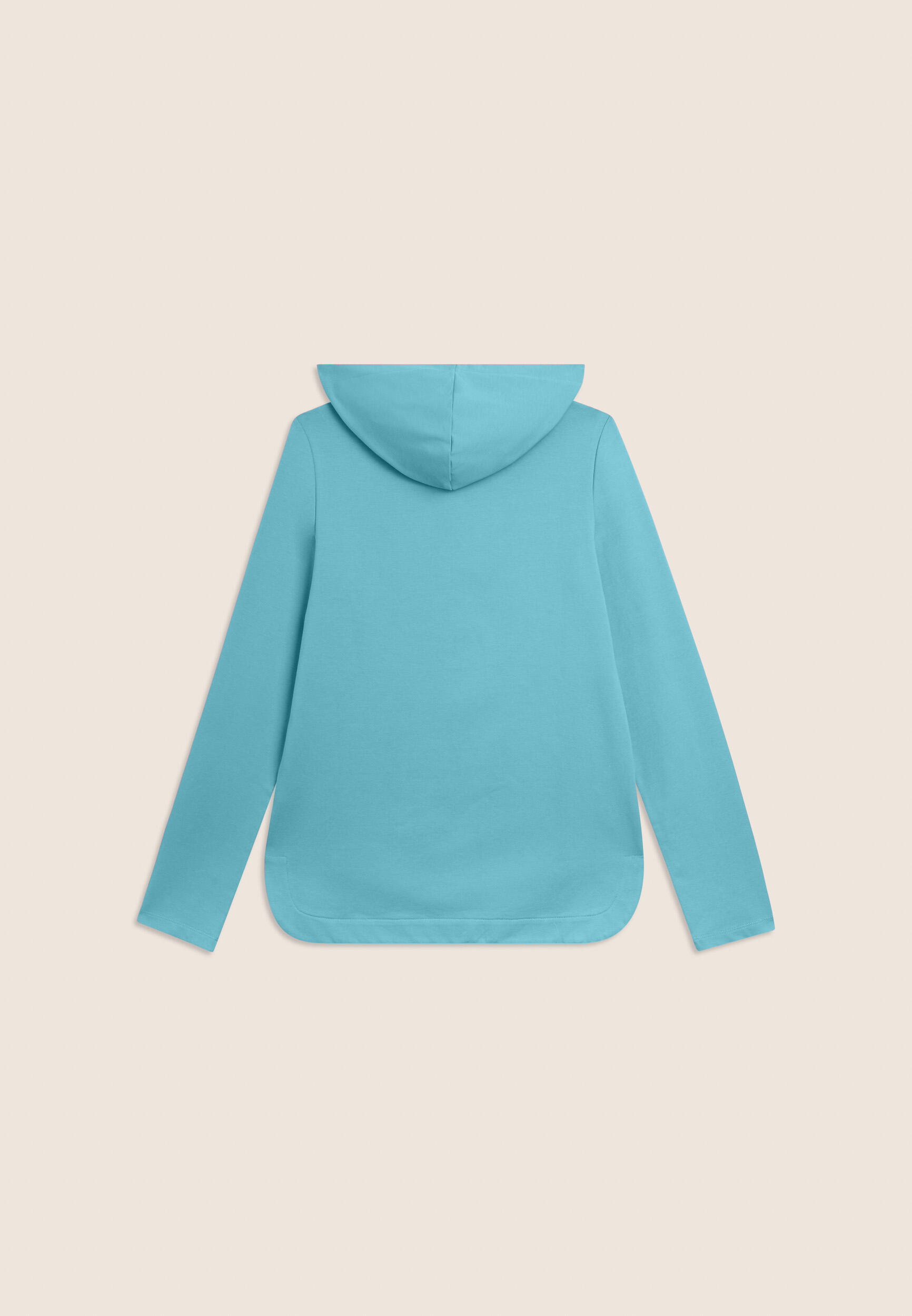 Sweatshirt met capuchon van French Terry met ritssluiting en grafisch motief 5/6