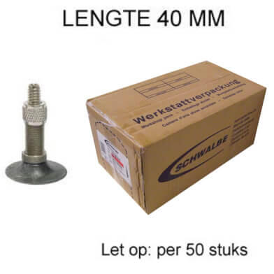 Schwalbe DV13 26in inner tube ETRTO 40/62-559, 40mm Dunlop valve