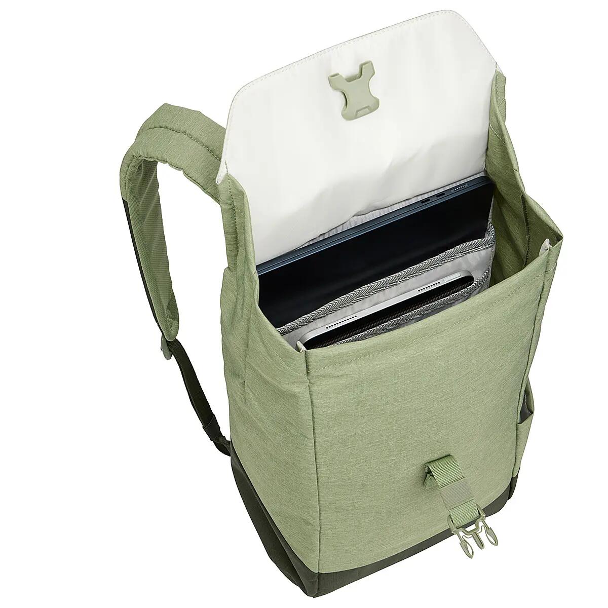 Rucsac urban cu compartiment laptop, Thule, Lithos, 16L, Quiet green 6/7