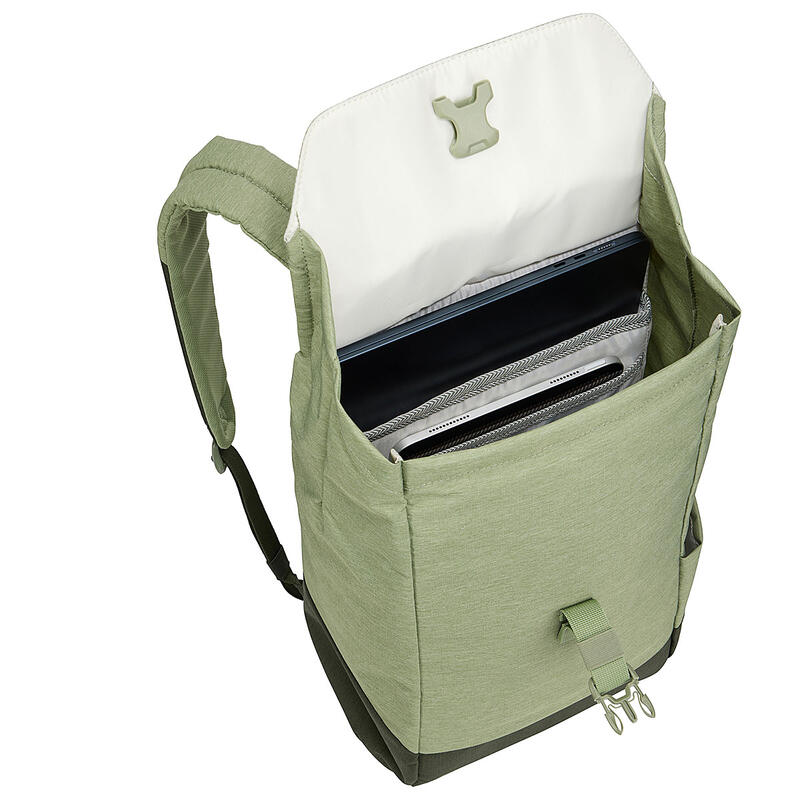 Rucsac urban cu compartiment laptop, Thule, Lithos, 16L, Quiet green
